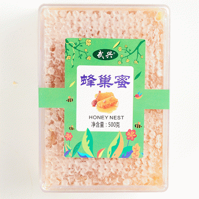 蜂巢蜜块状500g 农家蜂蜜 蜂巢蜜 蜂蜜 厂家供应 种类多量大优图2