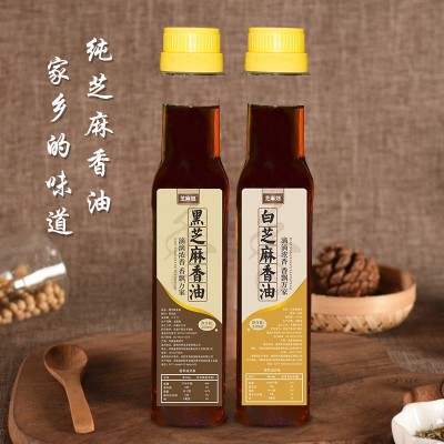 黑芝麻油 小磨香油 芝麻油农家自榨河南特产家用商用厂家现货代发图2
