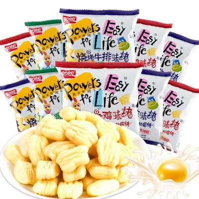 盼盼麦香鸡味块烤牛排8g*200包薯片膨化零食休闲食品整箱批发
