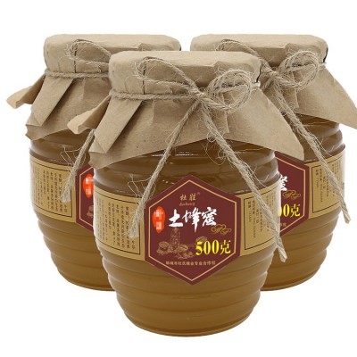 【源头厂家】深山土蜂蜜巢蜜自产 嚼着吃的蜂蜜500g包装批发活动图4