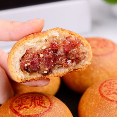 康云特云南特产云腿月饼 手作云腿月饼400g盒装零食糕点图3