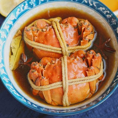 花雕熟醉蟹 即食6只蟹全母 醉蟹大闸蟹香辣蟹 花雕蟹熟食公母螃蟹图3