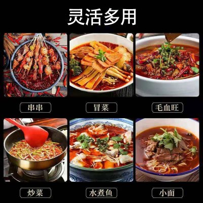 冉老爹小方块牛油火锅底料50g/袋小包装一人份重庆特色麻辣烫批发图4