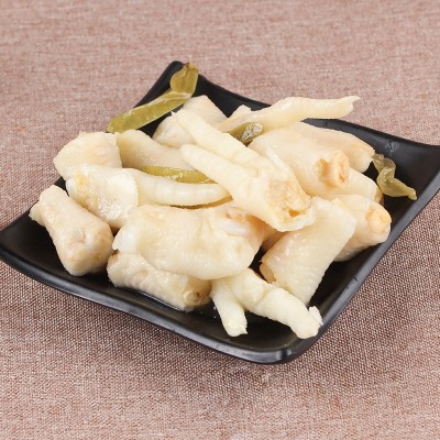 旭杰野山椒泡椒凤爪100g/袋重庆风味熟食鸡爪子批发旅游休闲零食图2