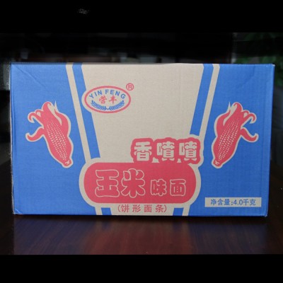 快餐爽滑易煮玉米味面红烧牛肉汤面炒面劲道图3