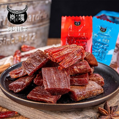 岗嘎牦牛西藏特产手撕老干巴牛肉休闲零食手撕牛肉独立包装低热量