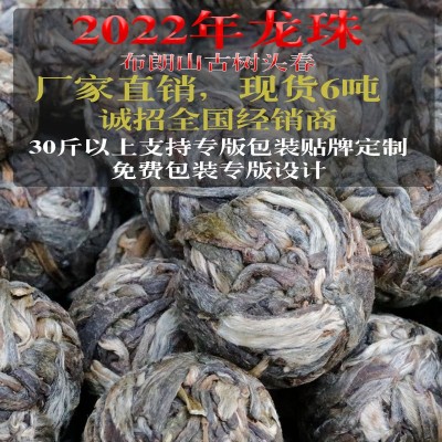 2022年云南普洱茶批发 头春生茶 布朗山新茶古树纯料散茶老农古林