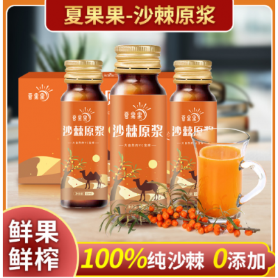 沙棘原浆果汁500ml盒装沙棘汁饮料沙棘汁原浆工厂批发零售图2