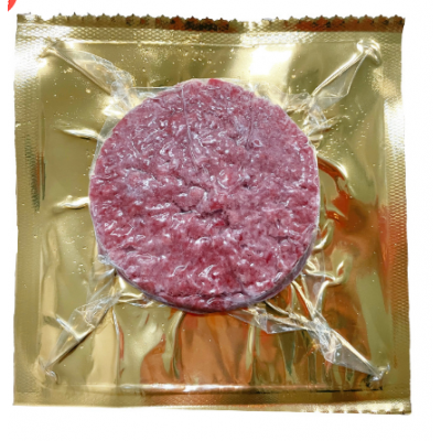 华牧鲜澳洲安格斯谷饲牛肉饼120g汉堡纯牛肉馅牛排原切非 腌制批发图3