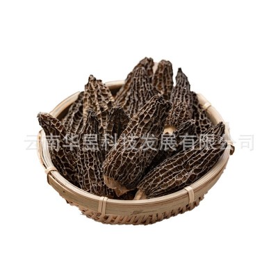云南特产羊肚菌干货2021新货颜色黑剪脚大个头原产地一手货源批发图5