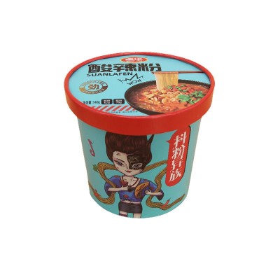 卓华抖粉异族酸辣粉桶装网红红薯粉丝批发图5