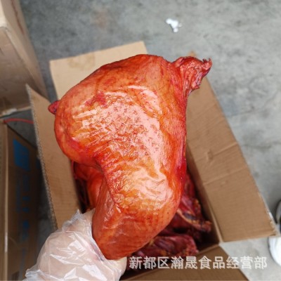 四川特产烟熏火鸡腿烟熏鸡腿烟熏鸭腿厂家批发跑江湖地摊火鸡腿图4
