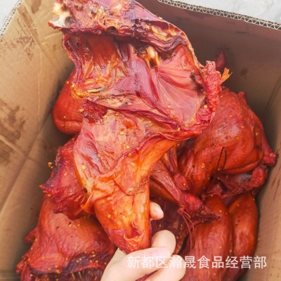 四川特产烟熏火鸡腿烟熏鸡腿烟熏鸭腿厂家批发跑江湖地摊火鸡腿图2