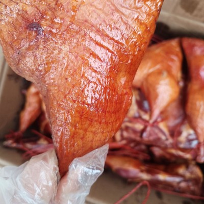 烟熏鸭边腿 烟熏鸡腿 烟熏火鸡腿 厂家货源跑江湖地摊货源图2