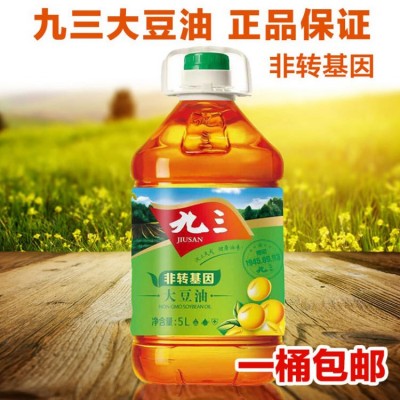 包邮 九三非转基因三级大豆油5L 93东北豆油 食用油 桶装家用 5升图4