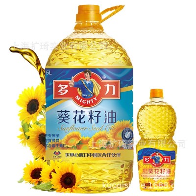 多力压榨葵花籽油5L送238ml小油健康食用油物理一级压榨桶装油图3