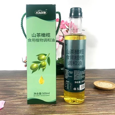 山茶亚麻籽橄榄油调和油500ml家用食用调和油瓶装 现货批发图3