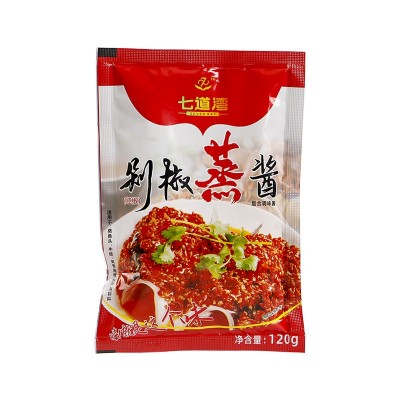 鱼头剁椒蒸酱调料120g红绿袋装食品开袋即食家用商用餐饮酱料拌面图2