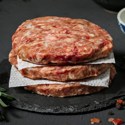 罗克威登半成品牛排早餐牛肉饼馅饼汉堡家用便捷油炸新鲜片装100g图4