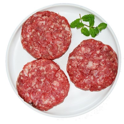 罗克威登半成品牛排早餐牛肉饼馅饼汉堡家用便捷油炸新鲜片装100g图3