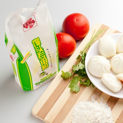 农家御品馒头专用粉1kg馒头面条面粉中筋面粉小麦粉一箱12袋批发图3