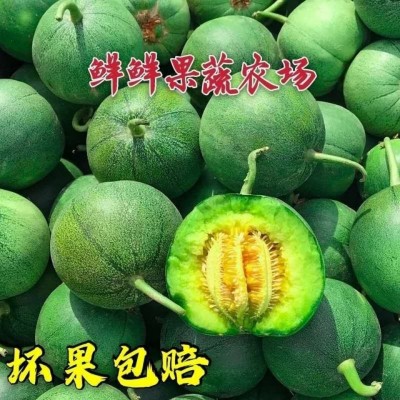 绿宝甜瓜5斤时令新鲜水果当季绿宝石脆甜香瓜1个包邮小甜瓜亚马逊图4