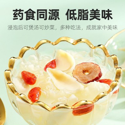 龙山百合干袋装 药食同源龙牙百合片大肉厚煲汤百合干花草茶批发图2