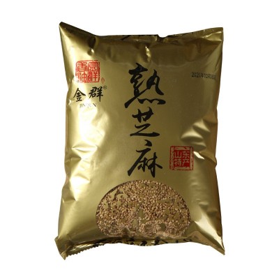 金群厂家炒熟白芝麻现货批发 带皮熟白芝麻 袋装即食芝麻批发图4