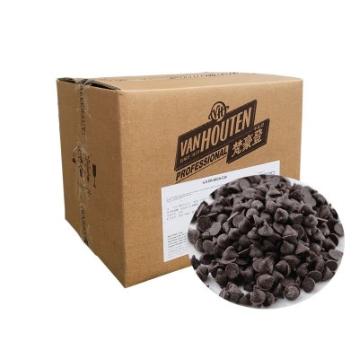 梵豪登耐烤巧克力水滴10kg 烘焙原料代可可脂纯可可脂