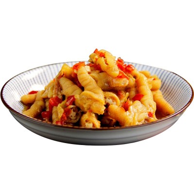 现货批发网红酸辣无骨鸡爪柠檬去骨凤爪零食200g鸡脚果味无 骨鸡爪图5