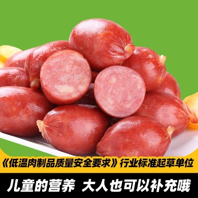 厂家直销喜旺Q儿加钙儿童肠90g零食休闲肉枣办公室香肠一件代发