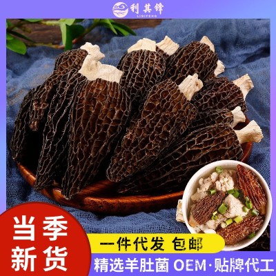 产地直销2023云南头茬羊肚菌干货大量批发250g500g滋补煲汤料食材