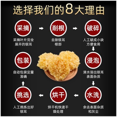 古田新货大朵银耳干货无硫软糯易出胶精选白木耳批发支持一件代发图4