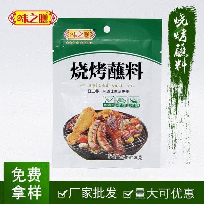 批发烧烤撒料 30g铁板鱿鱼炸串烧烤撒料 批发麻辣串撒料蘸料