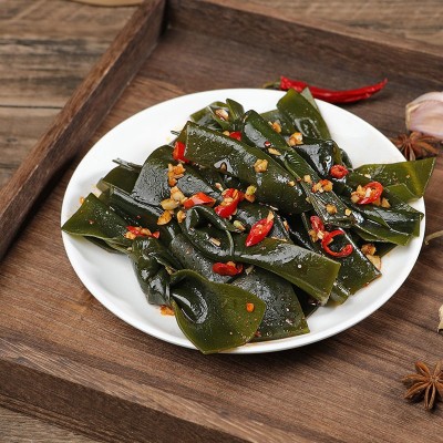 海带结开袋即食香辣味醋香味凉拌粉风味下饭菜休闲小吃零食小包装图4