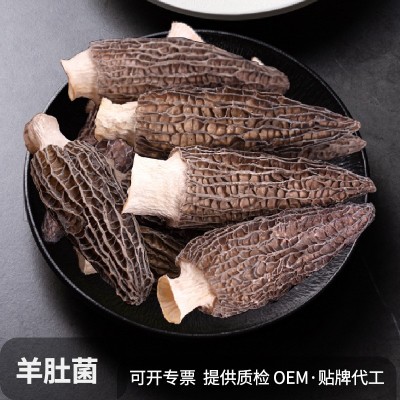 菌菇汤包料食用菌云南特产干羊肚菌5-7CM羊肚菌干货批发500g