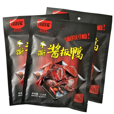 湖南特产卤将军酱板鸭108g香辣风干手撕酱卤鸭肉非整只休闲零食图2