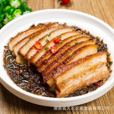 厂家梅菜扣肉半成品商用 冷冻450克预制菜餐饮食材扣肉虎皮扣肉图2