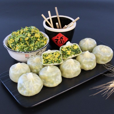 今三麦水晶薄皮包子早餐早点早饭半成品粉丝冷冻速冻食品包 子批发图4