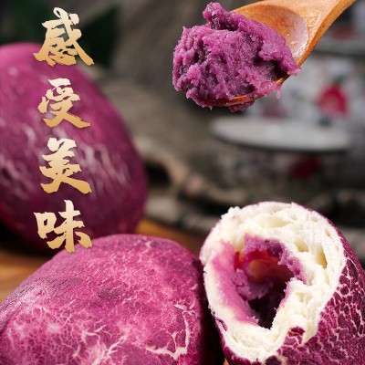 紫薯包点心糕点包子零食面包儿童面点饺子早餐方便速食厂家直销图3