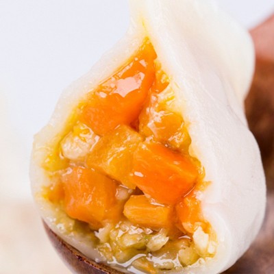 工厂定制批发速冻素食素饺美味胡萝卜水饺360g独立装速冻水饺批发