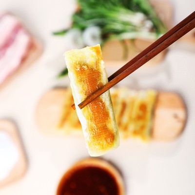 脆皮锅贴荠菜蒲公英槐花食品火锅店农家乐早餐店速冻食品特色早餐图4