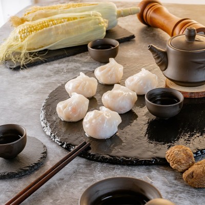 广式虾饺皇 批发餐饮商用早餐速冻半成品酒楼早茶点心鲜虾仁饺子图4