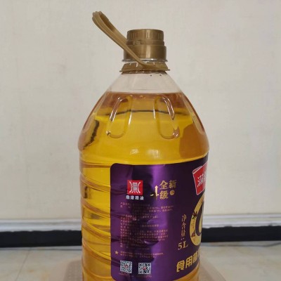 厂家供应现货满疆红食用花生调和油（花生27%葵油20%）5L图2