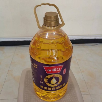 厂家供应现货满疆红食用花生调和油（花生27%葵油20%）5L图3