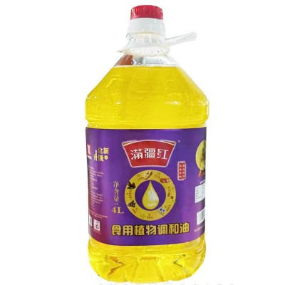 厂家供应现货满疆红食用花生调和油（花生27%葵油20%）5L图5
