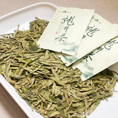 2023山水龙井茶批发杭州一次性茶包龙井茶叶绿茶浓香小袋装龙井茶图2