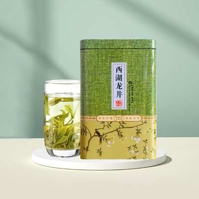 2023龙井茶茶叶新茶批发 绿茶龙井茶马口铁罐70克厂家直供