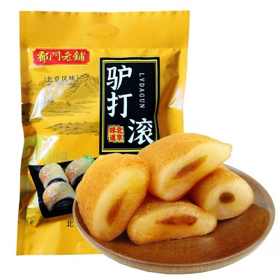 老北京特产驴打滚400g袋装小零食休闲传统糕点豆面卷糯米滋粑批发图5