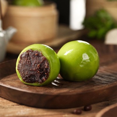 红豆沙青团批发食品艾草青团子糯米糍糕点清明节青团散装糯米糍粑图4